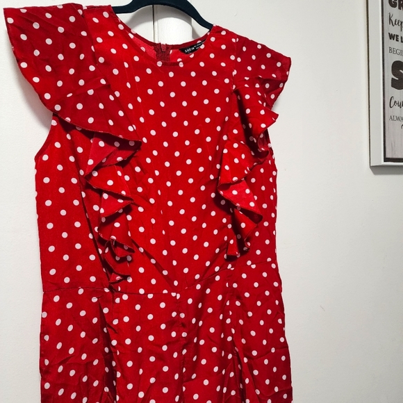 Red and White Dots Jumpsuit - Picture 3 of 8